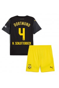 Fotbalové Dres Borussia Dortmund Nico Schlotterbeck #4 Dětské Venkovní Oblečení 2024-25 Krátký Rukáv (+ trenýrky)